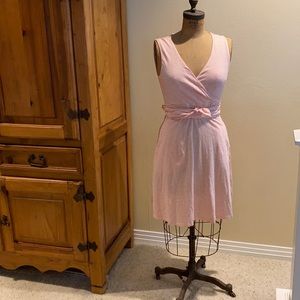 Summer stripe dress with tie waist.